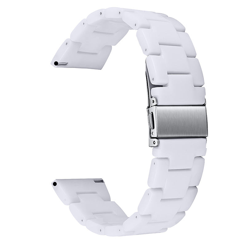Resin Watch Band Stainless Steel Buckle Strap Bracelet for Samsung Galaxy Watch4 Classic 42mm 46mm Resin Watch Band Stainless Steel Buckle Strap Bracelet for Samsung Galaxy Watch4 Classic 42mm 46mm